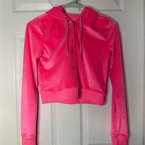 Women's Pink Zip-Up Hoodie